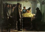 Michael Ancher den druknede oil painting artist
